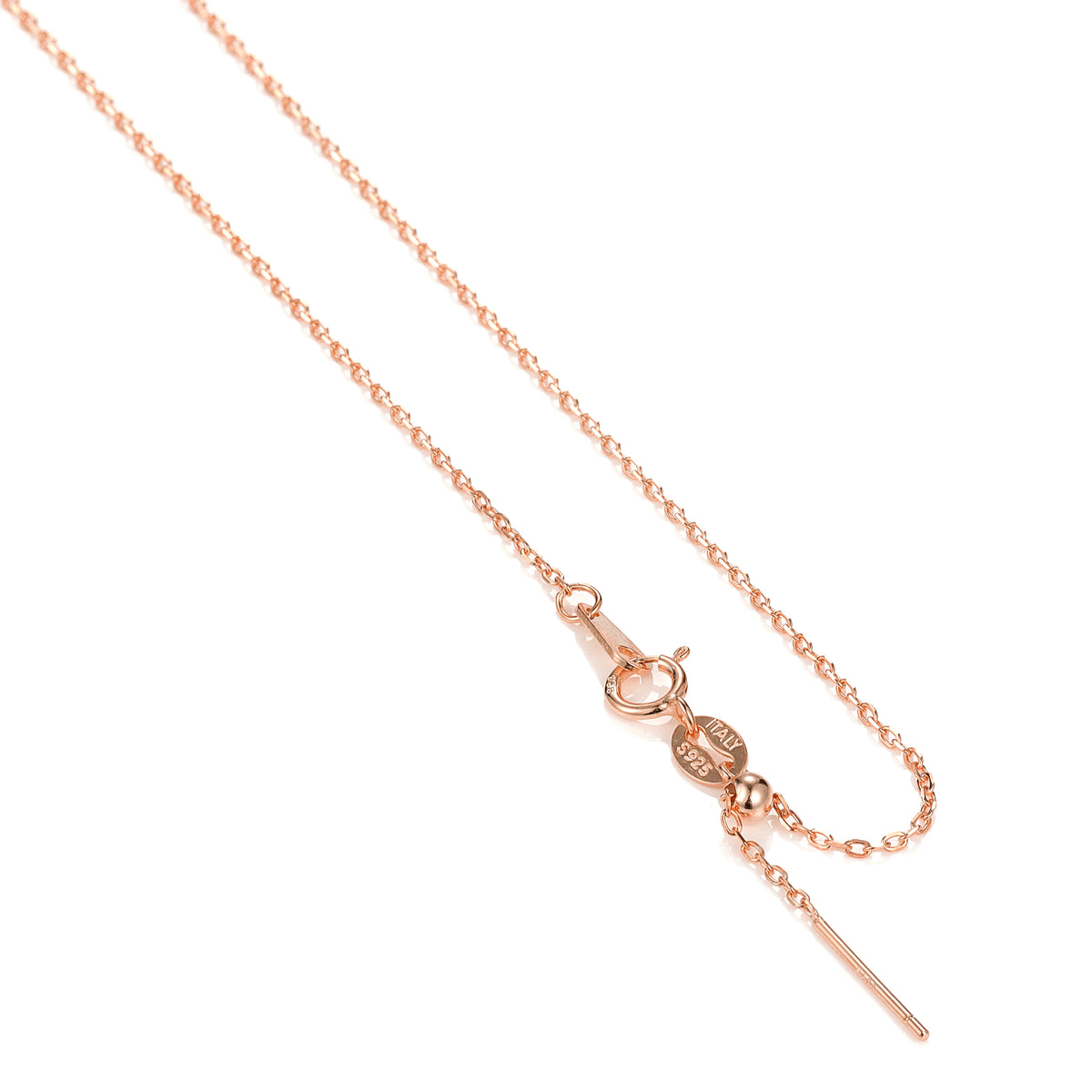 REDheart Custom 925 Sterling Silver Thin Chain Italy Link Adjustable Box Cross Singapore Gold Plated Necklace Fine Jewelry