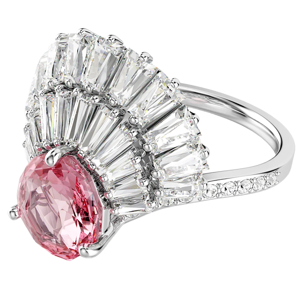 S&S Exquisite Copper Vintage Luxury Finger Ring Zircon Gorgeous Glossy Surface for Wedding Engagement Anniversary Parties Holiday