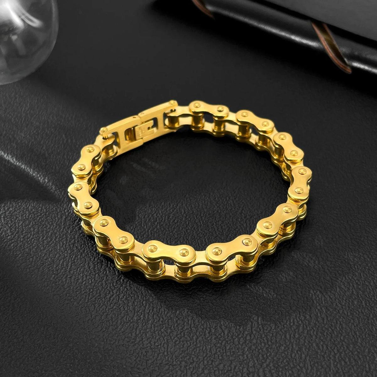 REBEL VIKING Motorcycle Chain Bracelet – Stainless Steel