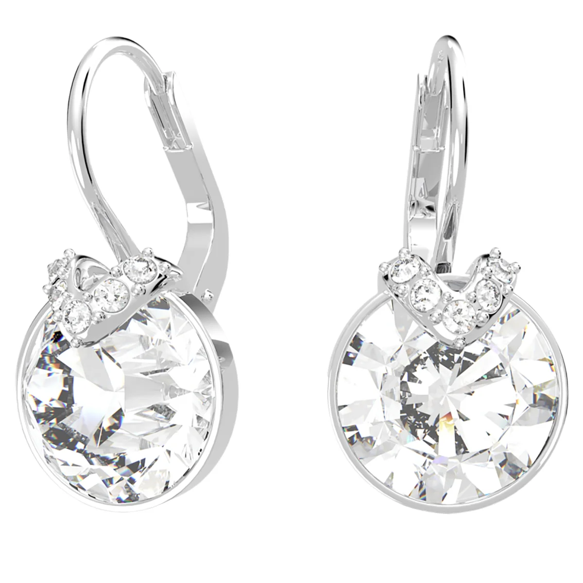S&S Luxury Vintage Brass Zircon Sparkling Drop Earrings Elegant High-End Jewelry for Women for Parties & Special Occasions