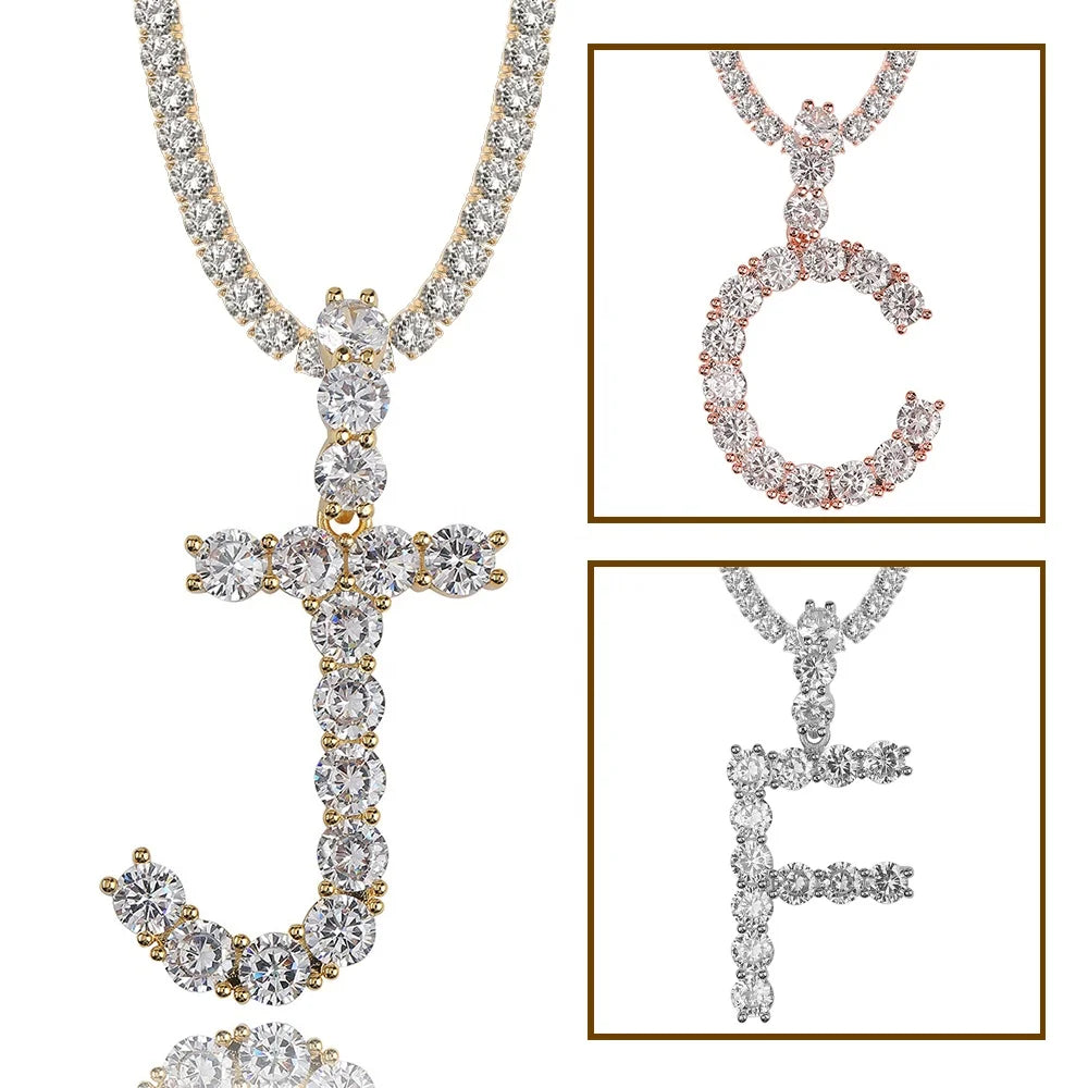 S&S 3mm 4mm 5mm Tennis Chain Jewellery Diamond Choker Iced Out CZ Hip Hop Chains Zircon Bling Jewelry Gold Silver Rose Tennis Chain