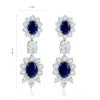 Gemfiori Anster High Quality S925 Lab Grown Sapphire Earring Stud Dainty Gemstone Stud Earrings for Women Daily Wear Gift