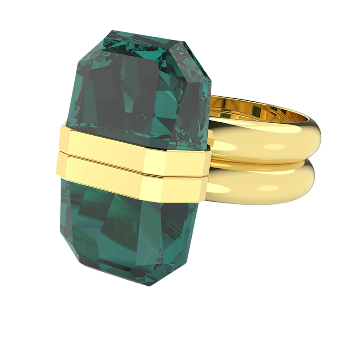 S&S Exquisite Copper Vintage Luxury Finger Ring Zircon Gorgeous Glossy Surface for Wedding Engagement Anniversary Parties Holiday