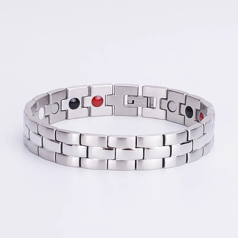 Stainless Steel Magnetic Titanium Bracelet for Women Fashionable Men's Jewelry for Parties and Gifts