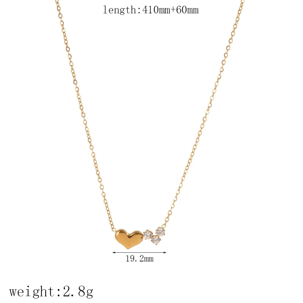 S&S 18K Gold Plated Stainless Steel Zircon Necklace, Bracelet & Anklet | 14 Styles