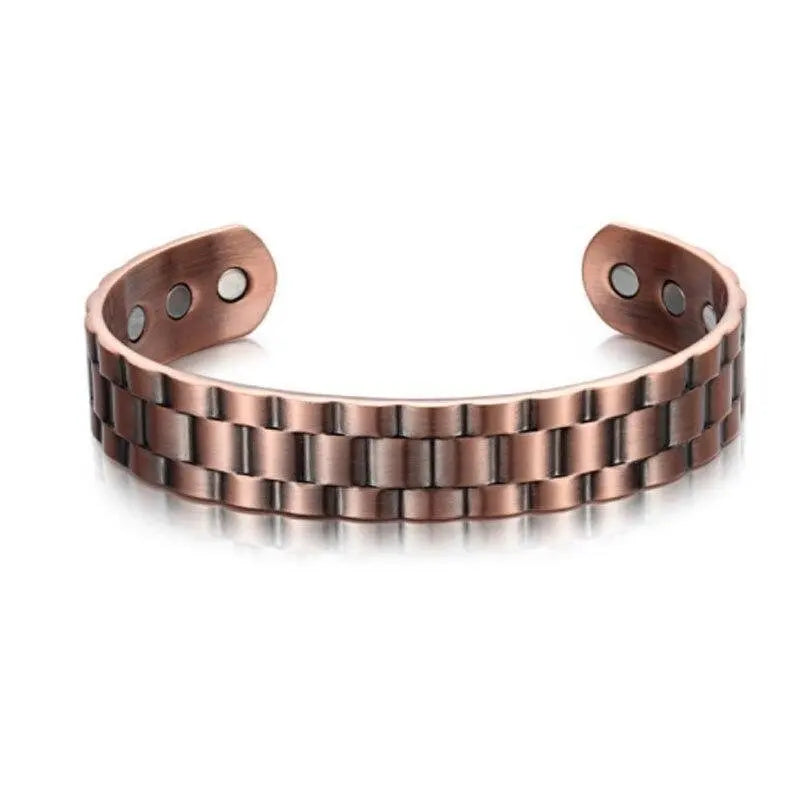 New Arrivals Wristband Copper Bracelets for Men Women Open Energy Magnetic Therapy Bangle Bracelet