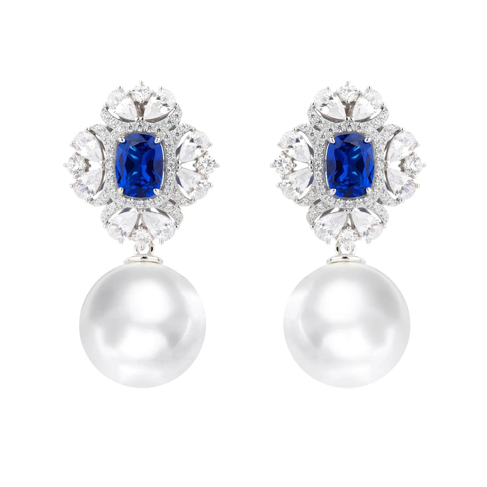 MUSHAN Jewelry Factory S925 Sterling Silver Stud Earrings High End Electroplated Gold High Carbon Diamond Jewelry