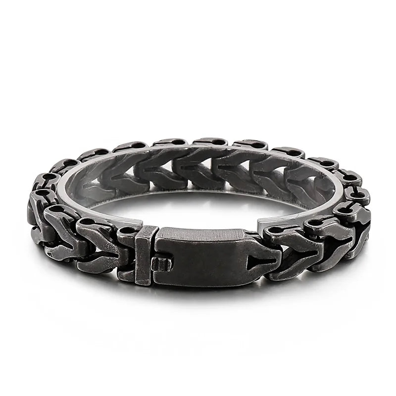 KALEN Mature Stainless Steel Fashion Jewelry Bracelets Casual Style Links Bracelet for Men