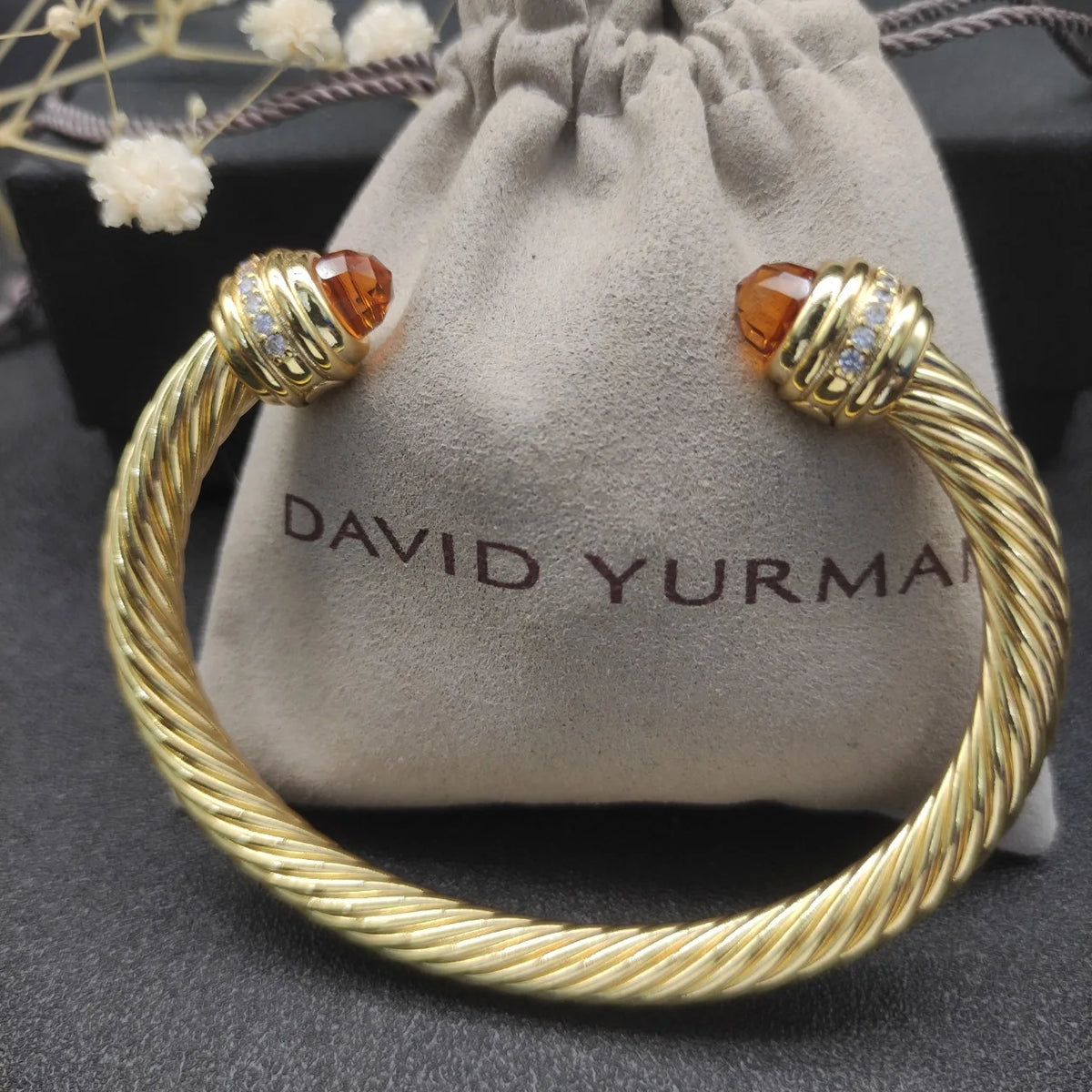 FASHIONISTA DY High-Quality 7mm Gold-Plated Diamond-Set Fashion Bracelet, Unisex Silver-Plated Diamond-Set Bracelet, Jewelry