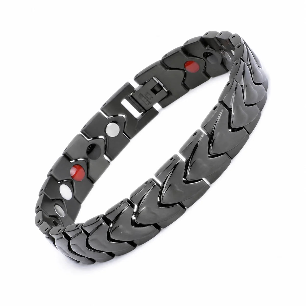 NewLife - Magnetic 4-in-1 Black Heart Link Bracelet