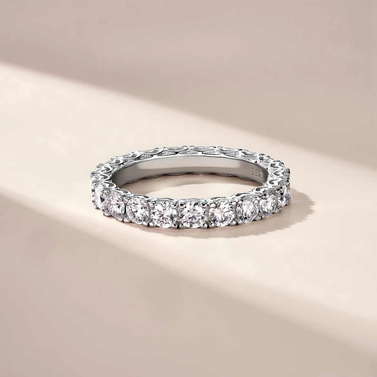 Custom OEM ODM Wholesale Waterproof Jewelry S925 Silver Moissanite Smart Ring for Men Women Health Material
