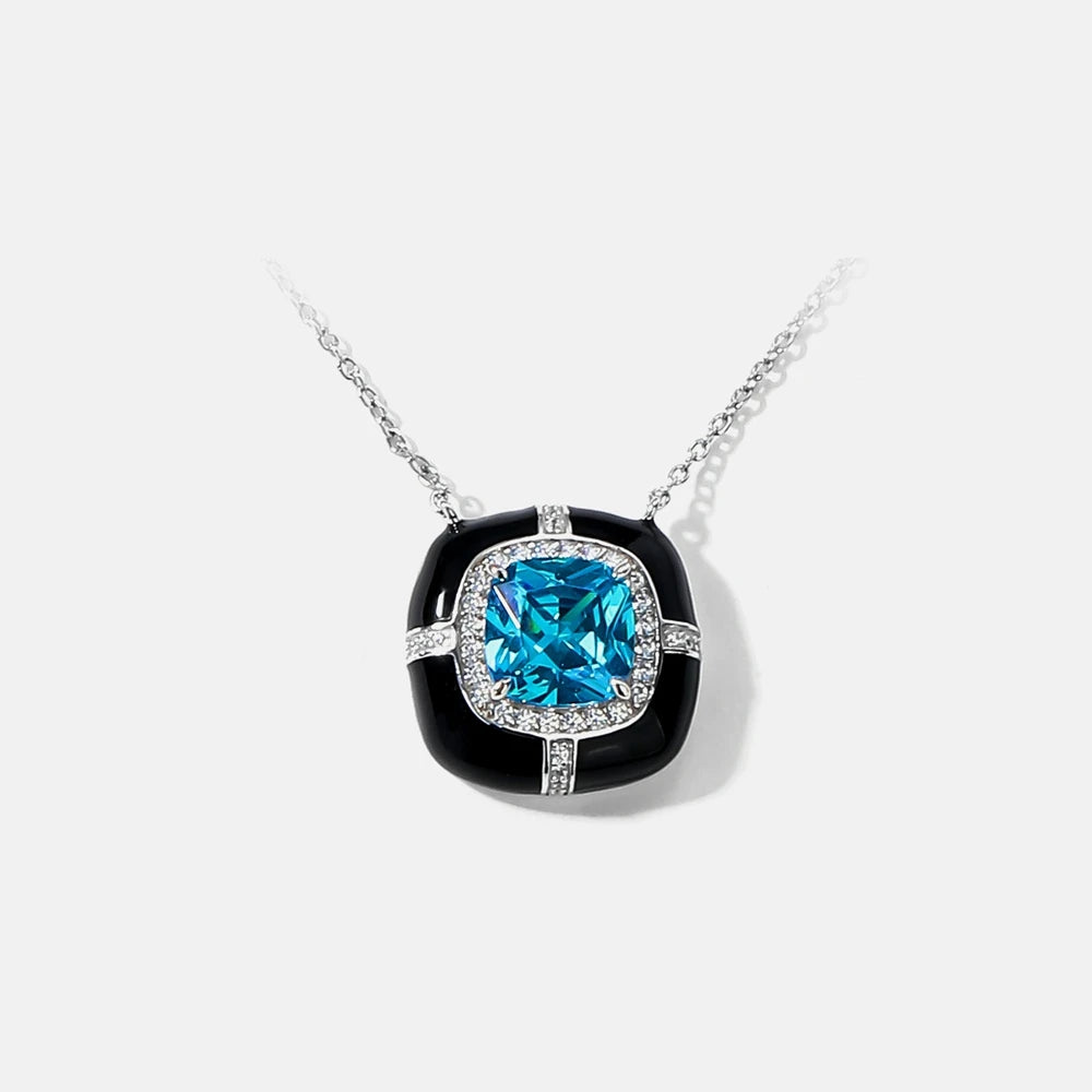 MUSHAN Jewelry Factory S925 Silver Necklace Electroplated White Gold Light Luxury Original Design