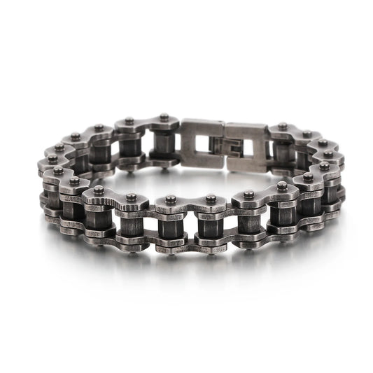 KALEN Stainless Steel Bangle Bicycle Bracelet for Man