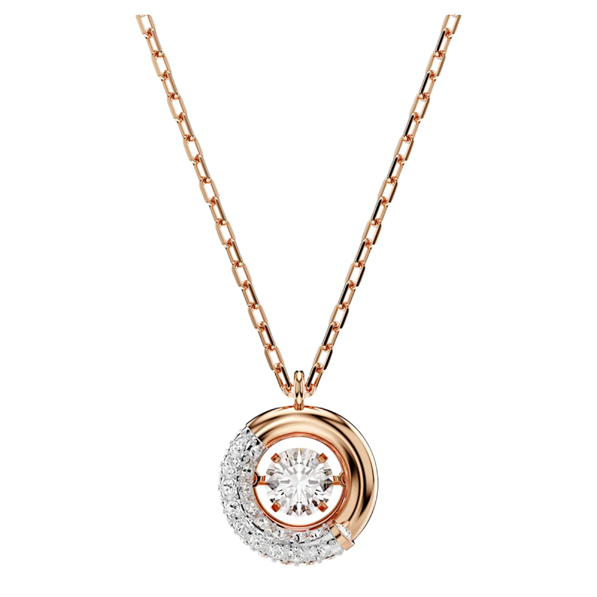 S&S Luxury Copper Zircon Vintage Chain Necklace with Stunning Gloss for Weddings Anniversaries & Parties