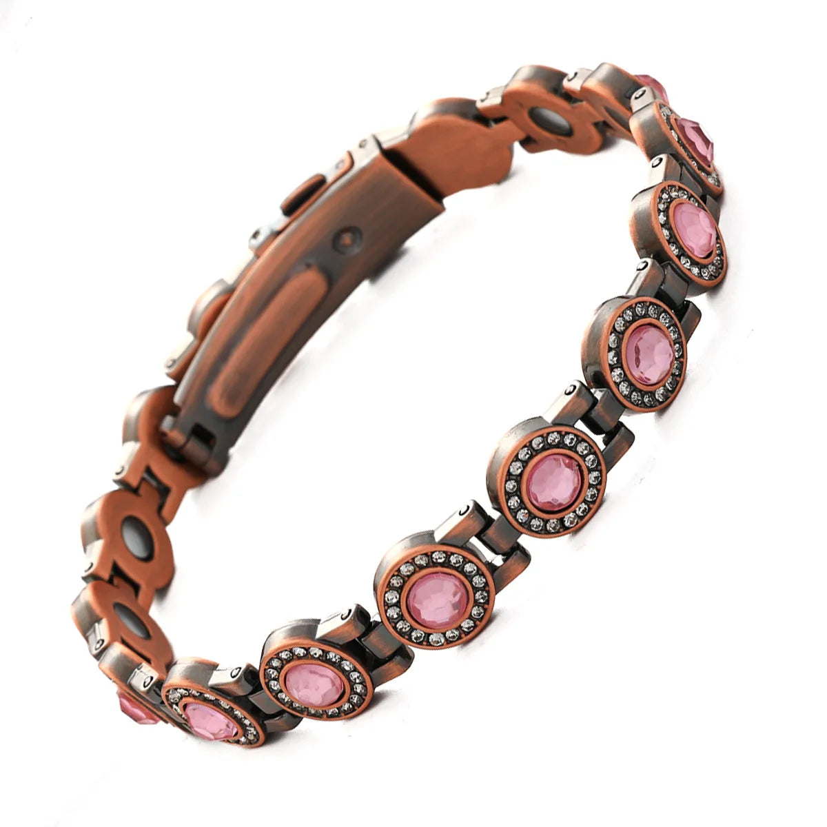 Euro-American Cross-border Hot-selling Magnetic Bracelet Stylish Luxury Lucky Clover Design Kevlar Natural Stone Single-Row