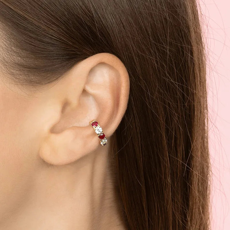 Non Tarnish Cc Shaped Chunky Jewelry Stainless Steel Earrings Wholesale Customized Jewelry Silver Hoop Earrings for Women