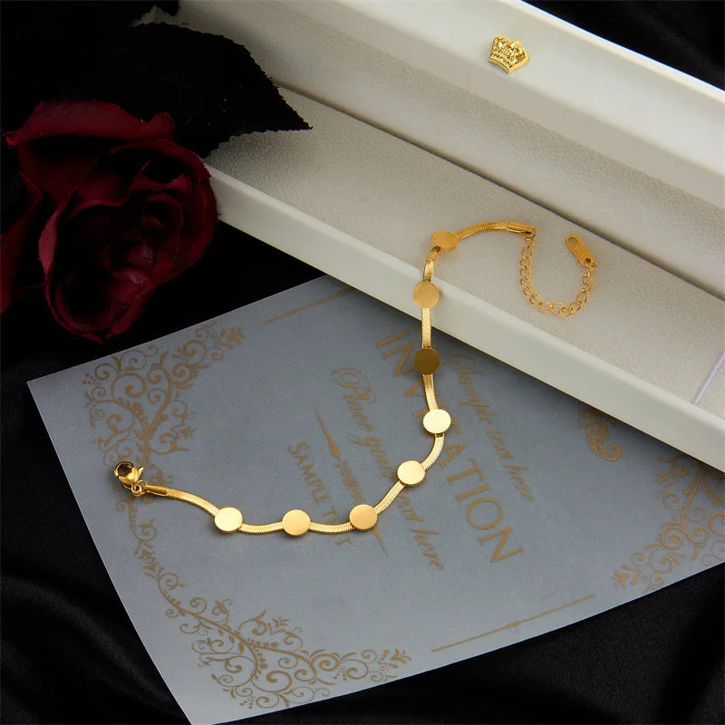 Gold Chain Necklace & Bracelet Jewellery Set | Premium Crafted Everyday Luxury Set
