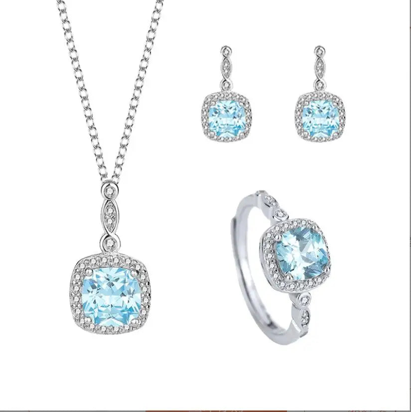 ArtistA Set Silver 925 Crystal for Woman Trendy