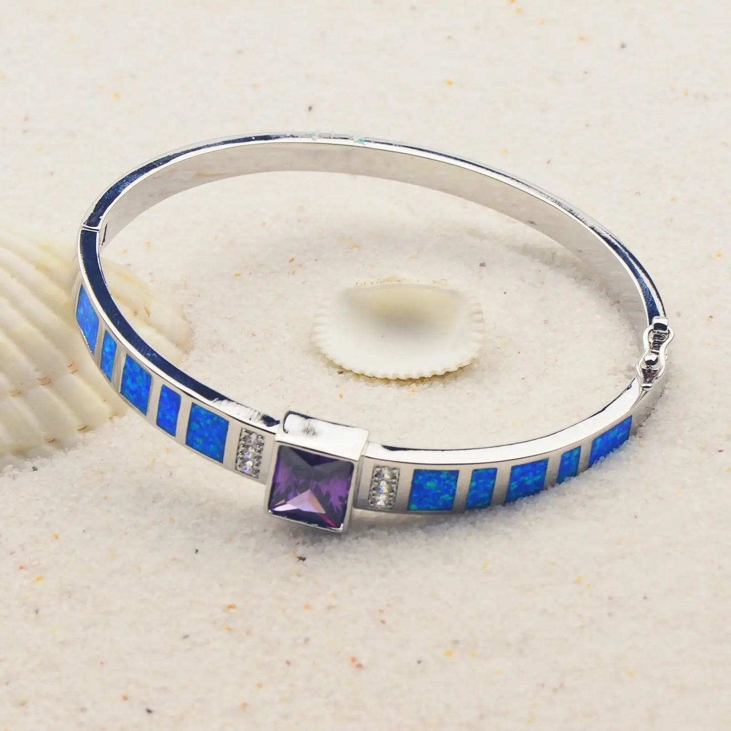 Modern Brass Minimalist Ocean Opal Ring-Hawaiian Design Bulk Jewelry Supplier