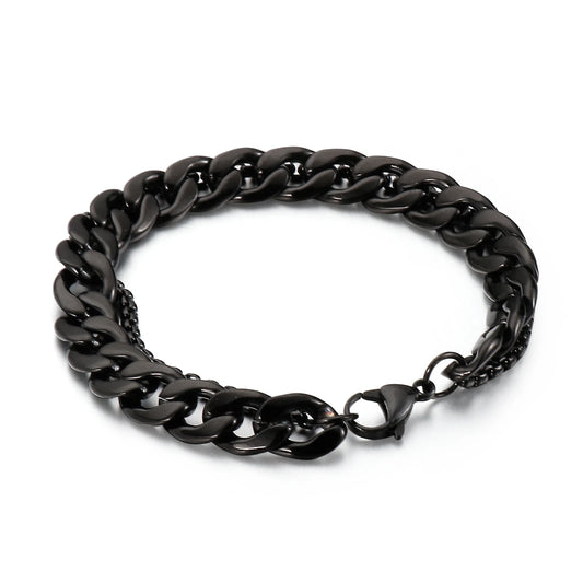 KALEN Simple Atmospheric Double Chain Bracelet Men