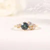 ArtistA Abiding Custom Various Designs Gold Plated 925 Silver Multishape Lab Grown Alexandrite Wedding Engagement Rings for Women