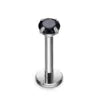 ASTM F136 Titanium Multi Color Zirconia Stud Earrings Nose Lip Ear Cartilage Rings Body Piercing Jewelry