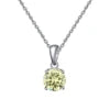 REDheart RINNTIN SAPN02 Romantic Jewelry Birthstone Crystal Necklace 925 Silver Necklace for Women Pendants Charm Collier Collana Stone