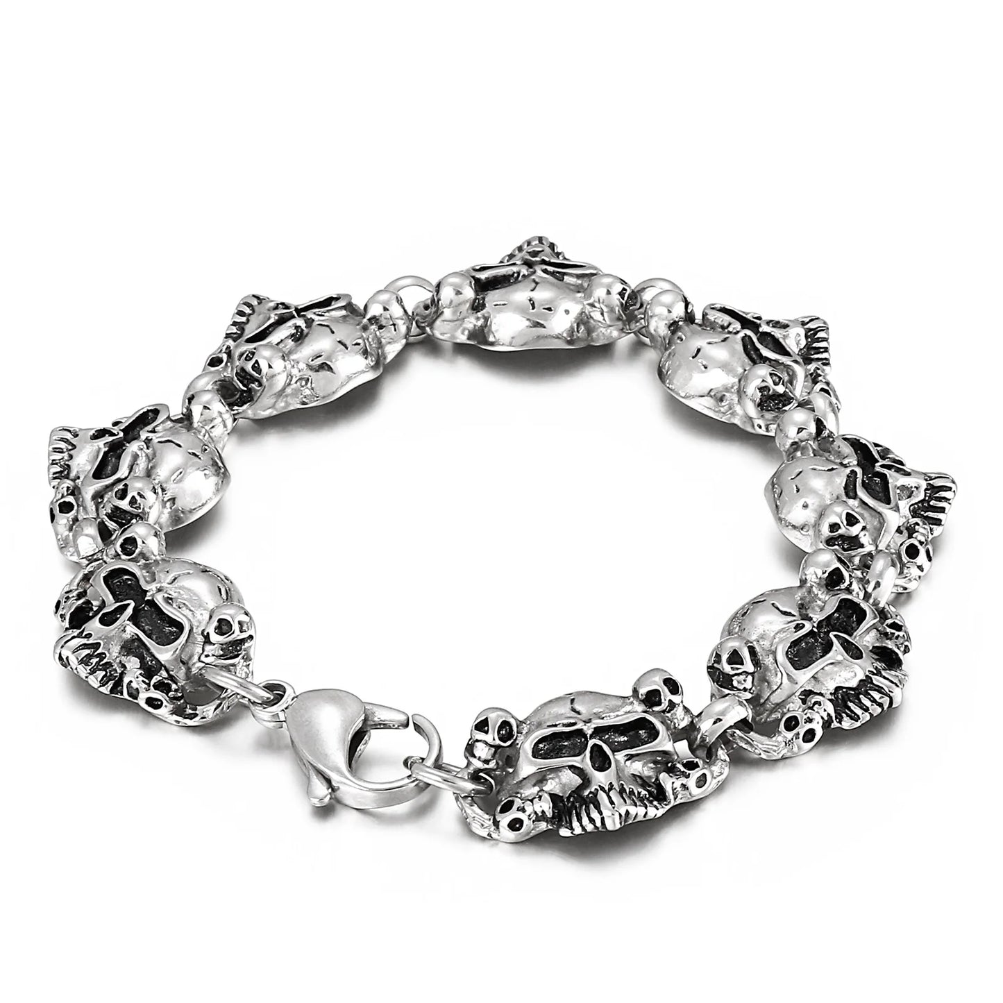 KALEN Skull Link Bracelet Personal Punk Skeleton Hand Bracelet Jewelry