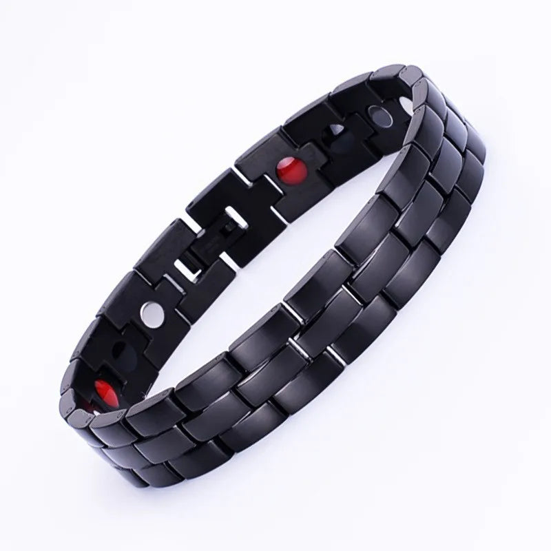 Stainless Steel Magnetic Titanium Bracelet for Women Fashionable Men's Jewelry for Parties and Gifts
