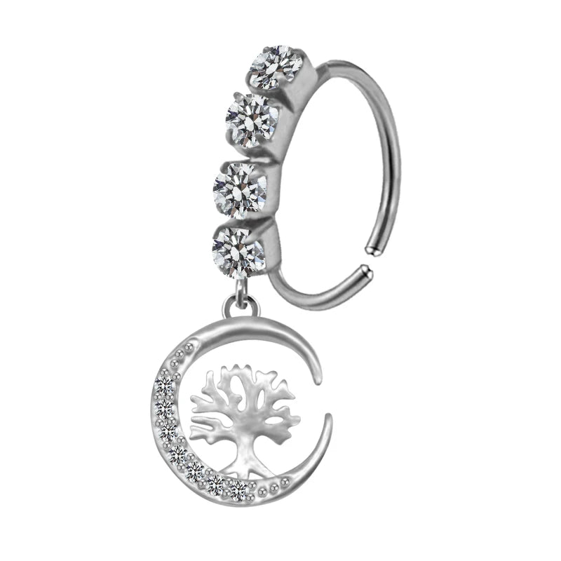 S&S Stainless Steel Dangle Hoop Nose Ring Collection | 66 Designs