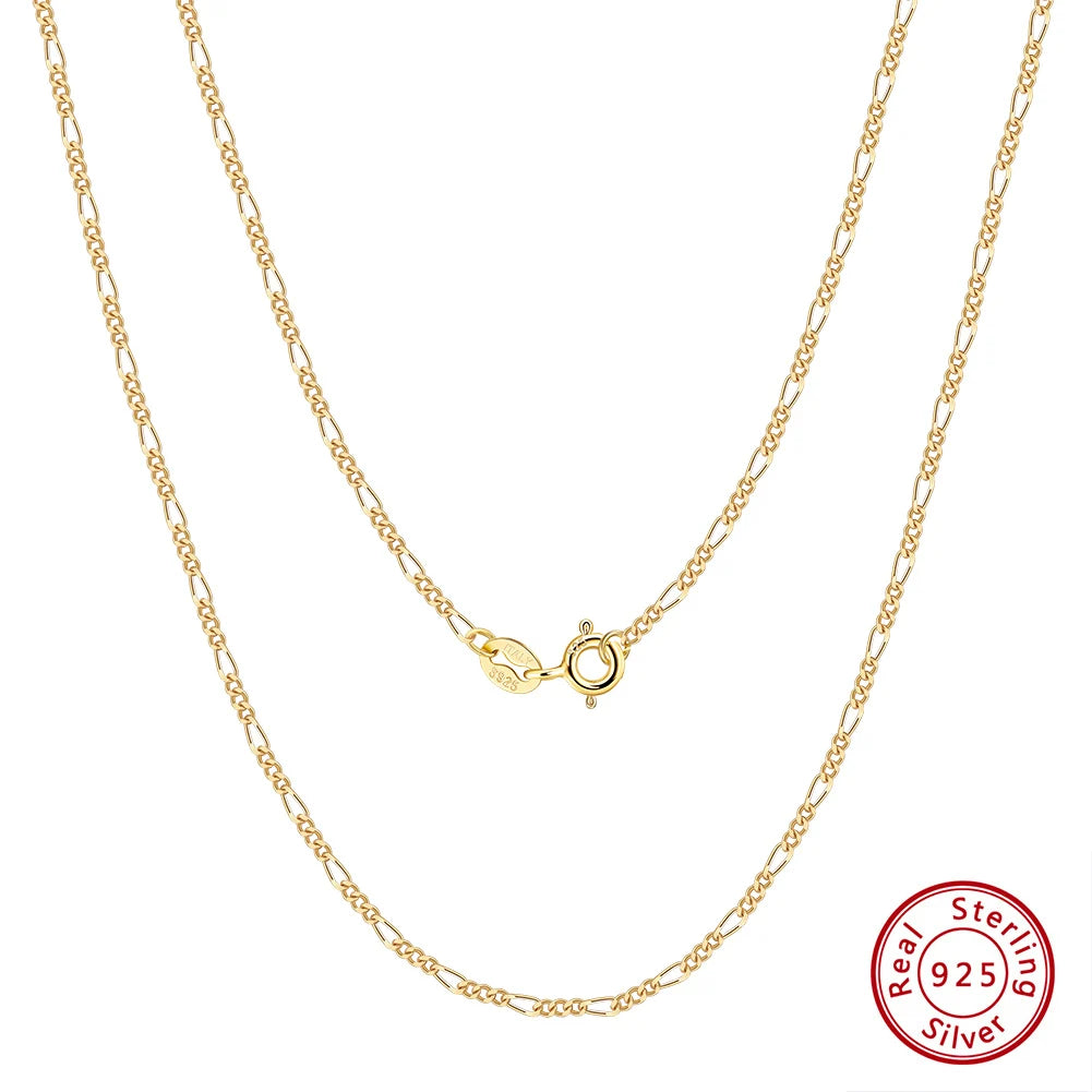 BSC-20 RINNTIN Wholesale 925 Sterling Silver Chains Gold Vermeil Jewelry