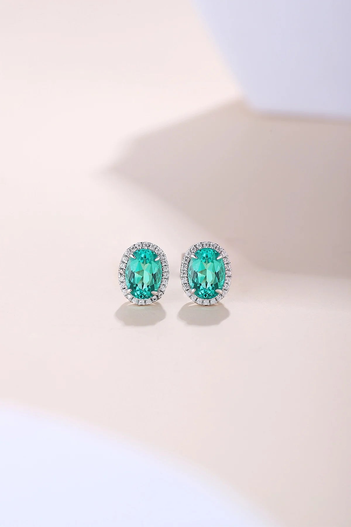 Gemfiori Anster High Quality S925 Lab Grown Emerald Earring Stud Dainty Gemstone Stud Earrings for Women Daily Wear Gift
