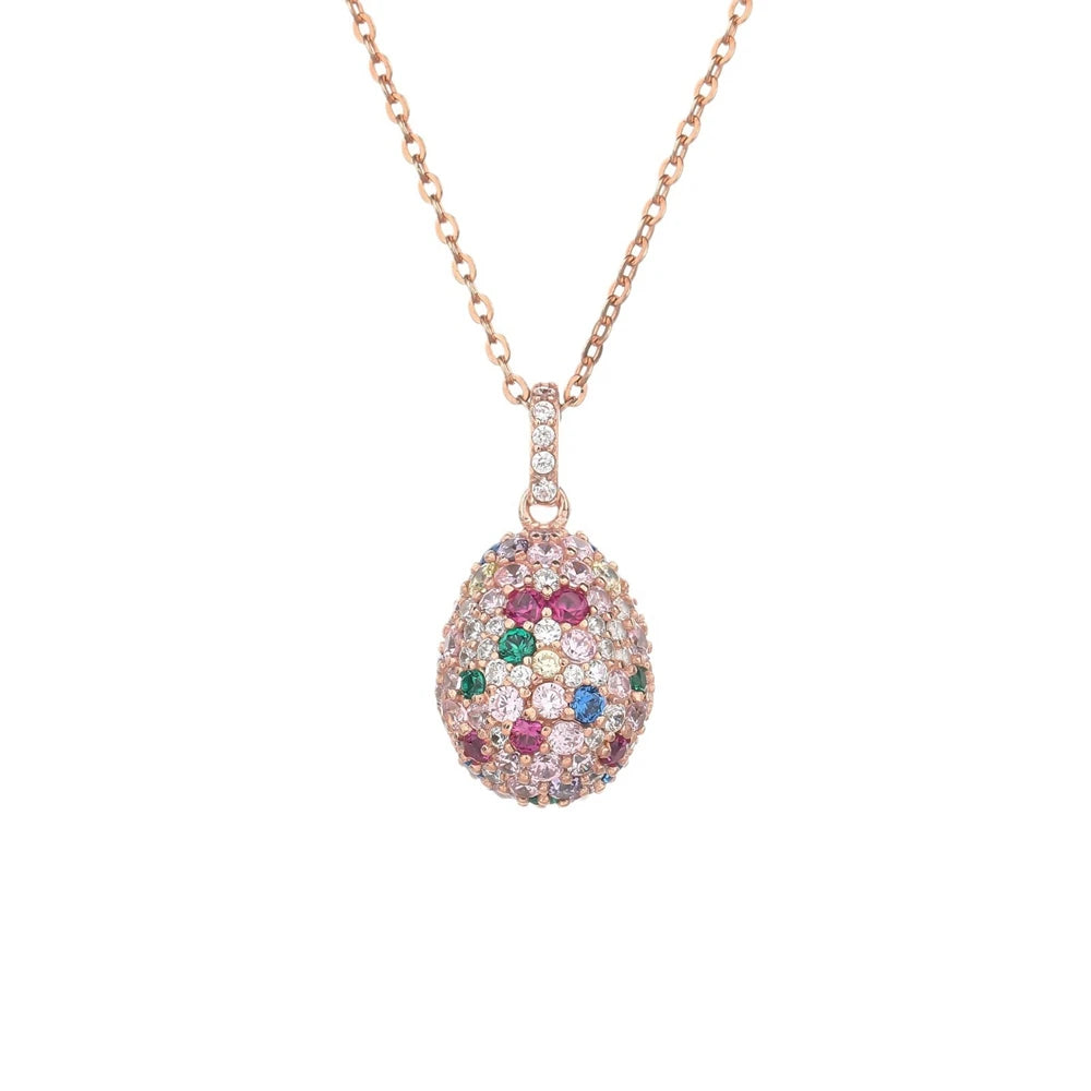 MUSHAN Jewelry Factory S925 Silver Rose Gold Pure Silver Jewelry High-End Necklace Exuding Sense of Sophistication