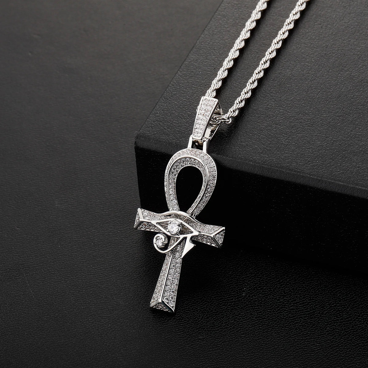 Custom Made Iced Out Chain Pendant Personalized Initial Letter Necklace 14k 18k Gold Plated Copper Hip Hop Charms Rapper Jewelry