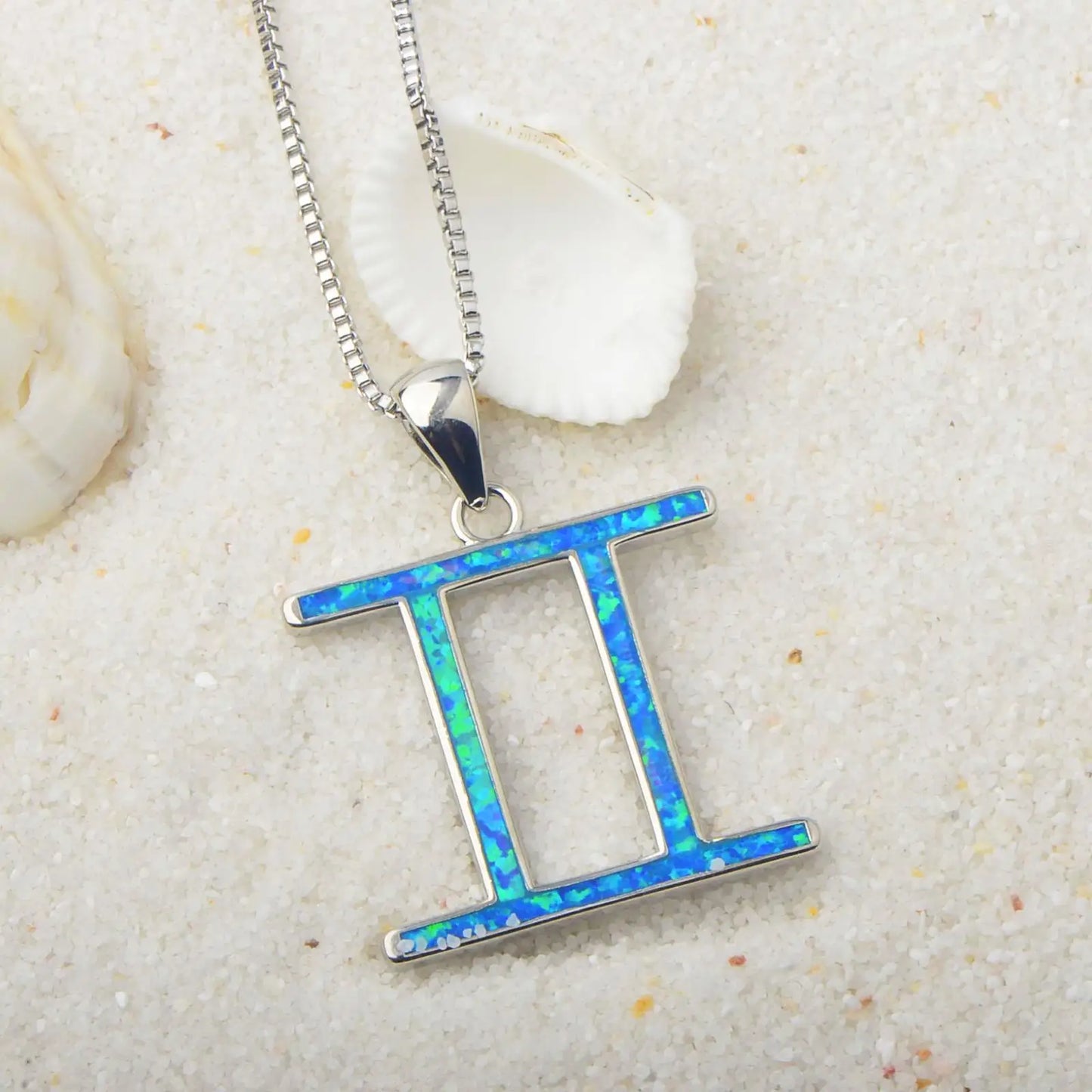 Gemini Zodiac Sign Pendant Necklace Aobao Stylish Fashion Jewelry for Daily & Casual Wear