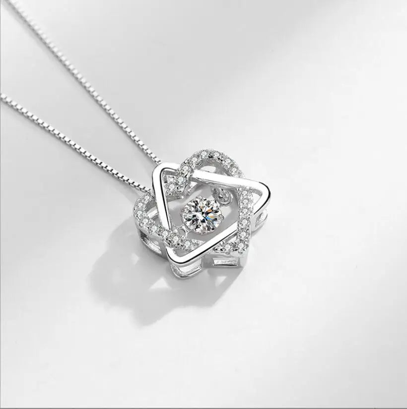 925 Sterling Silver Charm Pendant Necklace