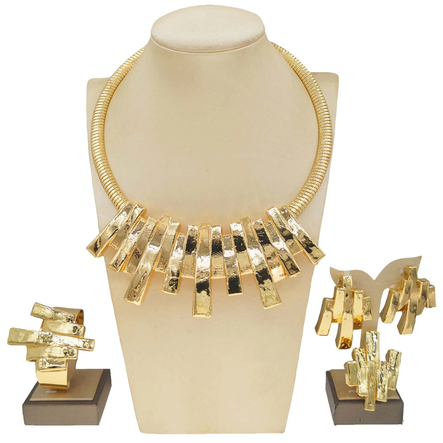 Zhuerrui Fashion Simple Jewelry Four Sets of Personalized Jewelry Charm Temperament Dubai Style Factory Direct SalesHK0222