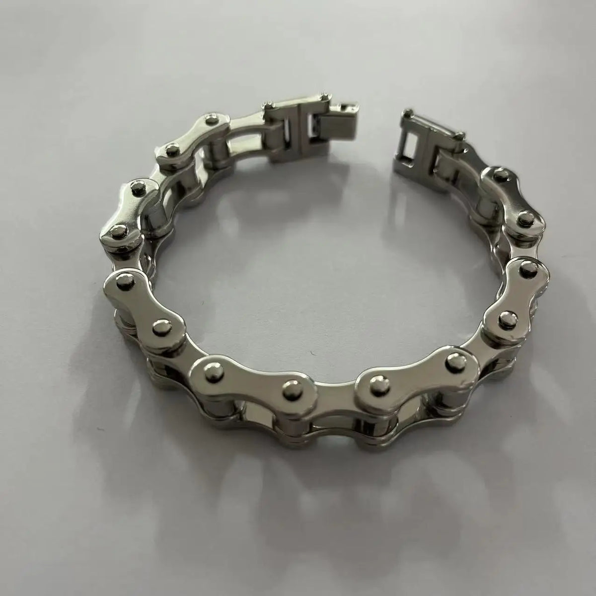 S&S Private Label Unisex Chain & Link Bicycle Motorcycle Bracelet Fashion Stainless Steel Natural Stone Trend Rock Personalized