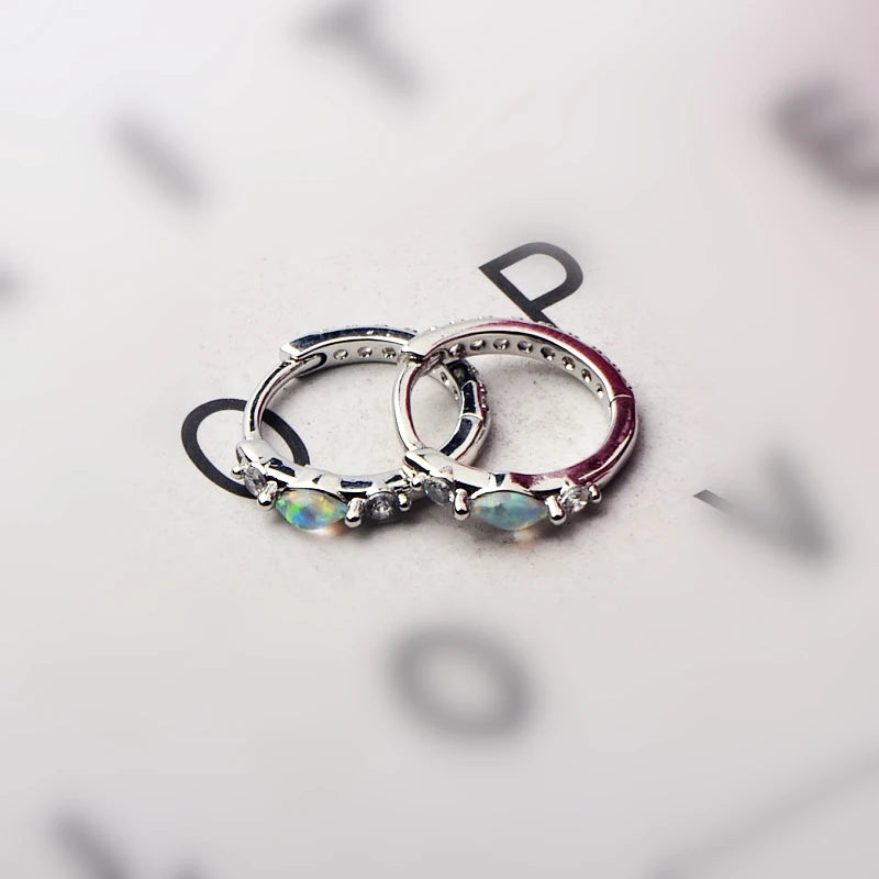 Bohemian Brass Opal Statement Stud Earrings | Gold/Silver Plated Vintage-Inspired Gemstone Gift for Women