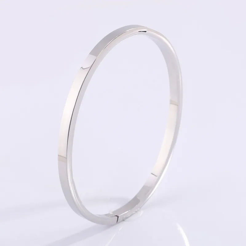 REBEL Stainless Inoxydable Stainless Steel 18K Gold Plated Roman Women Fashion Jewelry Bracelets Bangles