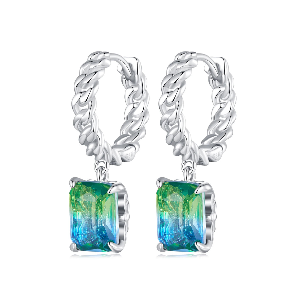 S&S 925 Silver CZ Stud & Clip-on Earrings | Micro-Set Zirconia | Platinum-Plated | Multi-Style