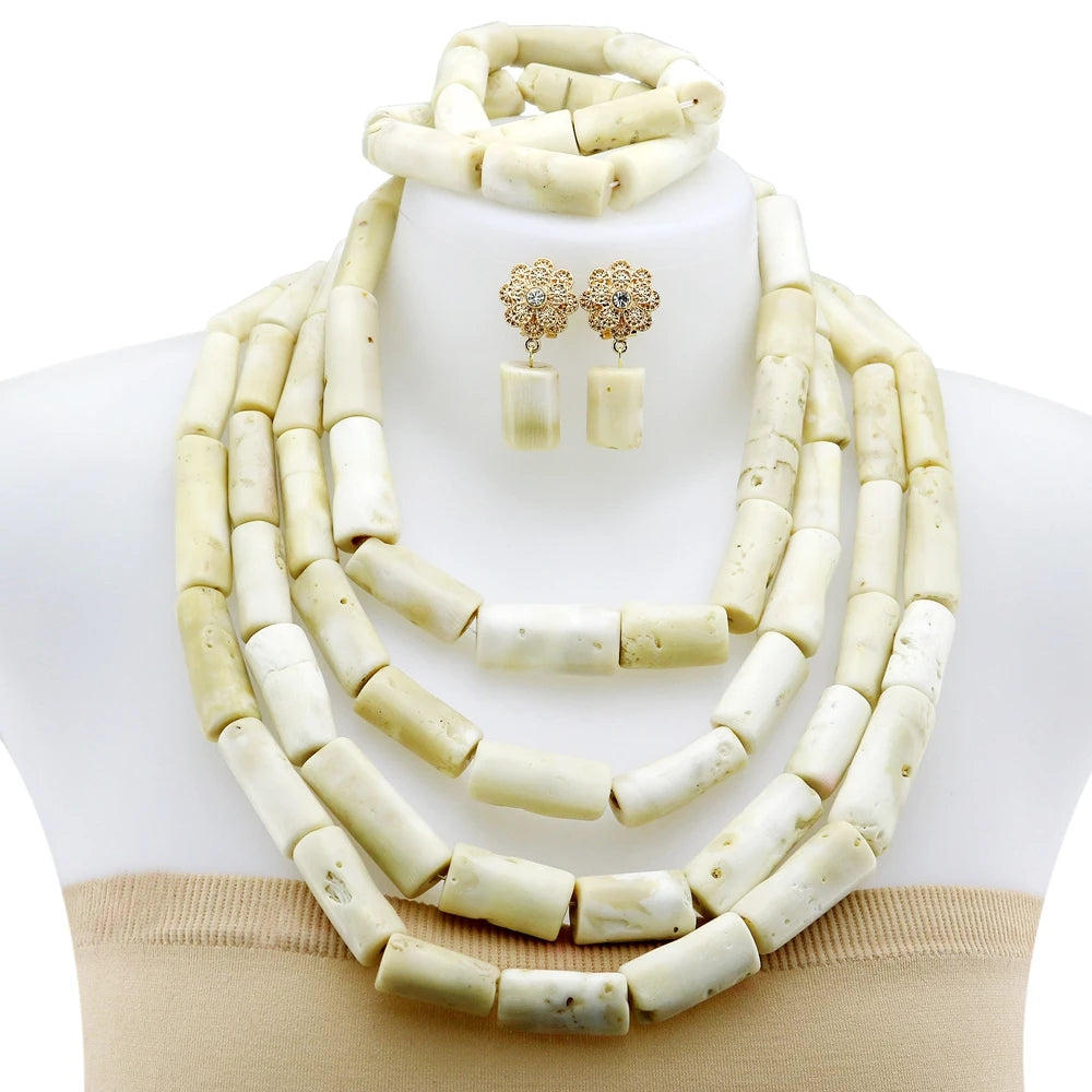 Zhuerrui 24k Gold Plated Saudi Arabia Favorite Design Bohemian Style Women's Coral Jewelry Suitable for Wedding YL409