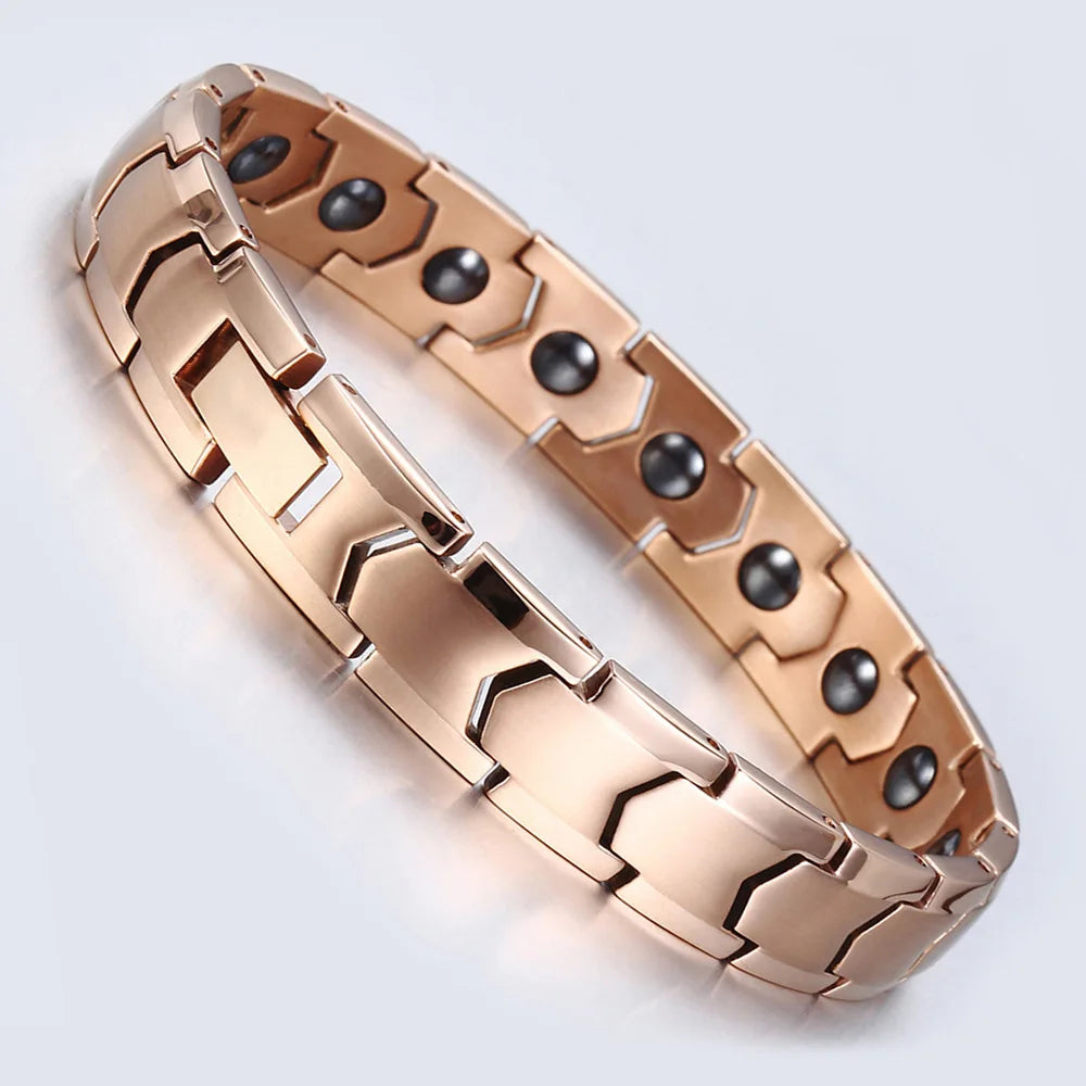 NewLife - Magnetic Tungsten Channel-Set Link Bracelet