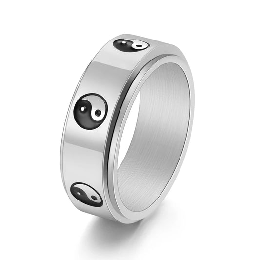 NEWLiFE REBEL Westward Loop Ring in Stainless Steel