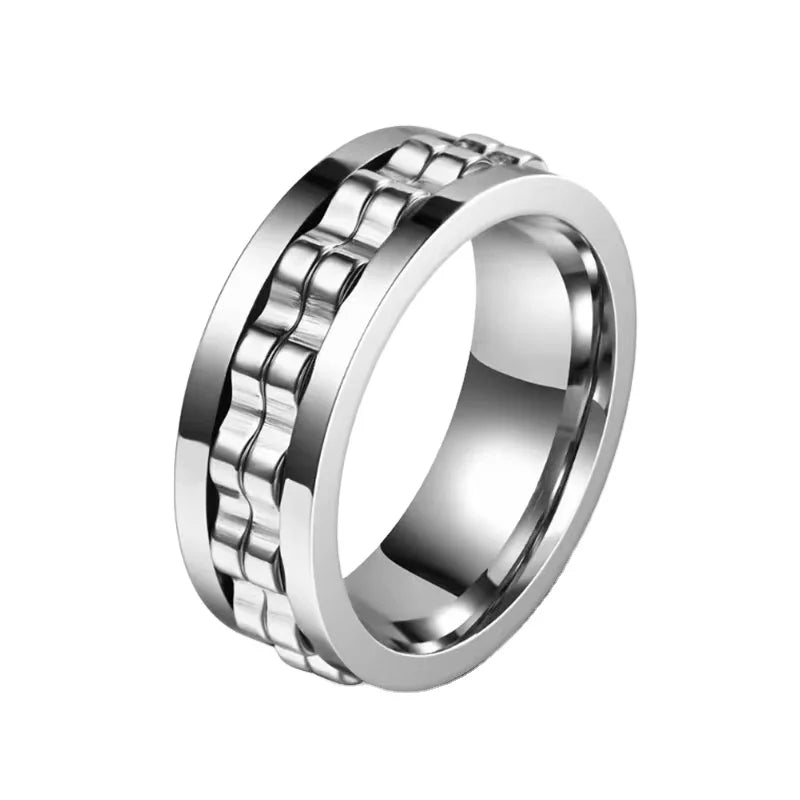 Modern Three-color Titanium Plated Tungsten Couple Wedding Ring for Men and Women-Engagement & Anniversary Gift