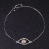 ArtistA Abiding Vintage Lucky Turkish Devil Eye Natural Milky Blue Moonstone Necklace Bracelet Ring 3 Pieces Jewelry Set in 925 Silver