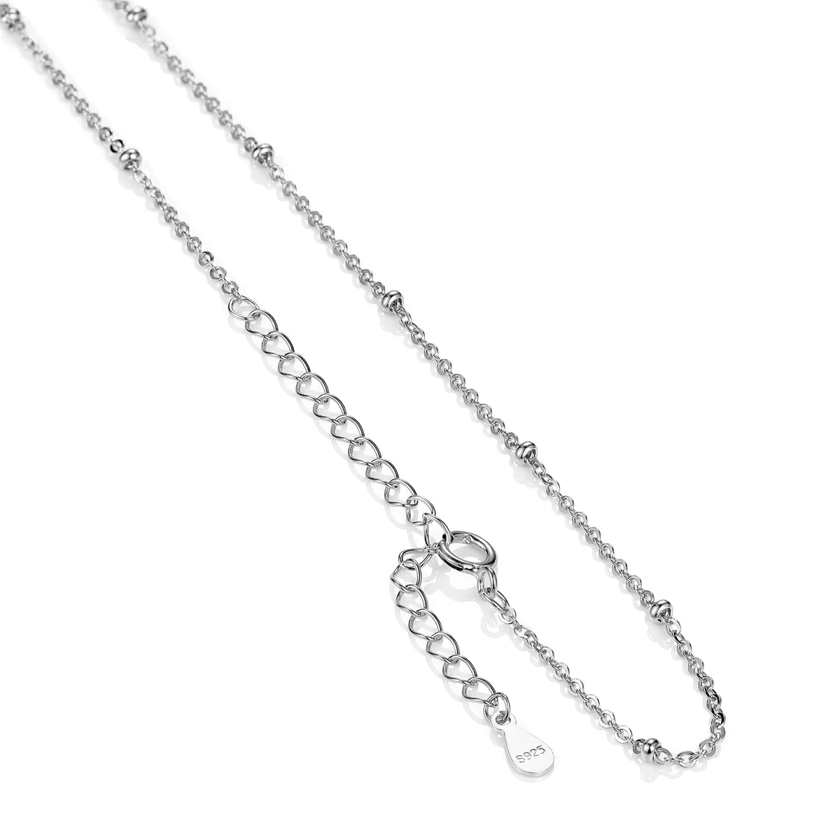 REDheart Custom 925 Sterling Silver Thin Chain Italy Link Adjustable Box Cross Singapore Gold Plated Necklace Fine Jewelry