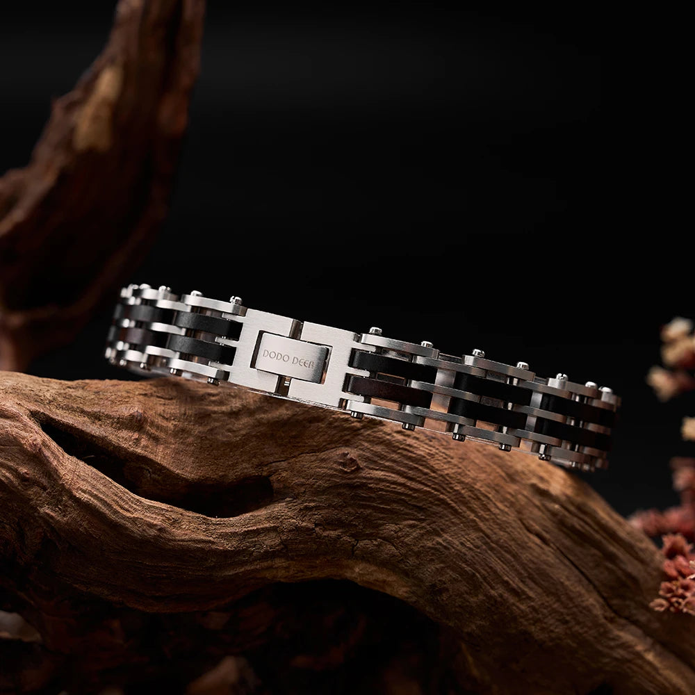 REBEL FASHIONISTA New Design Vintage Stainless Steel Link Bracelet Unisex Fashion Accessories for Anniversary Personalized Engraving