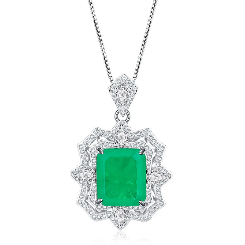 Gemfiori Luxury Zircon Pendant Ring Niche Design Fashionable Women's Jewelry Set