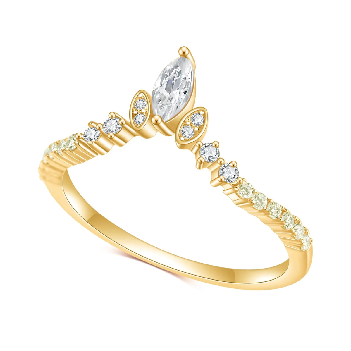 ArtistA Abiding Perfect Match 18K Gold Plated 925 Silver Lab Made Created Ruby Gemstone Rings Set Women Bridal Set